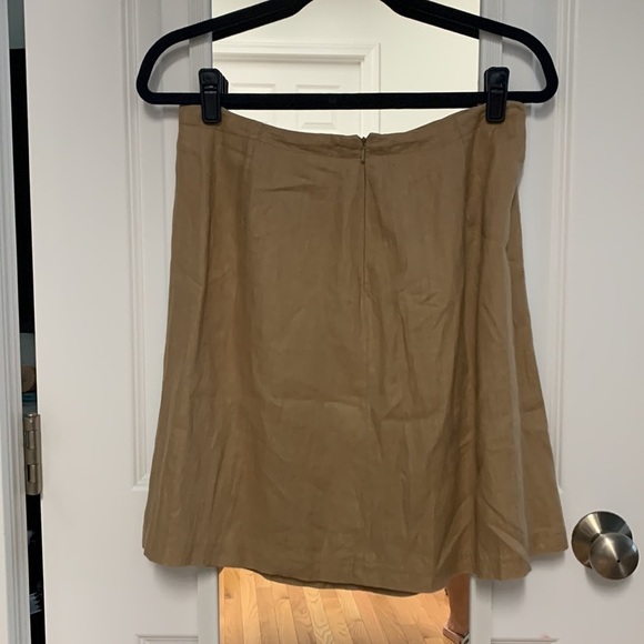 Vintage Finity Woman’s Tan Linen Skirt‎ - size 12 - Picture 2 of 5